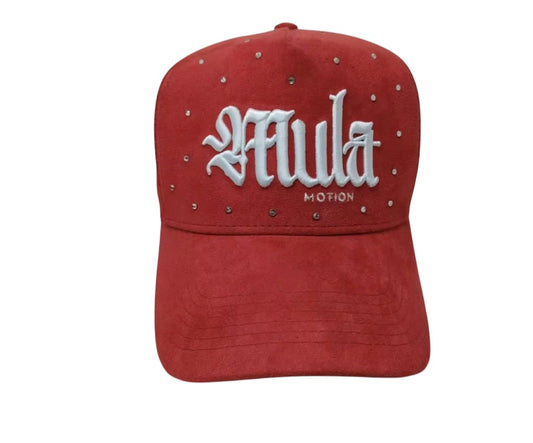 Red Trucker Suede Hat